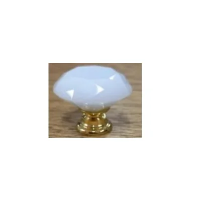 Perilla cristal blanco diamante (oro / cromo 30x28mm-40x32mm) - SKU 900.03.306