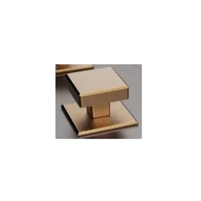 Perilla cuadrada con placa w32*h3 / w25*h30mm (niq ce.mate / oro cep.) - SKU 900.03.448