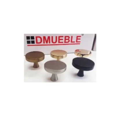 Perilla disco plano 33mm (negro mate / niq.cepillado mate / oro / oro cepillado / café cepillado oro) - SKU 900.03.416