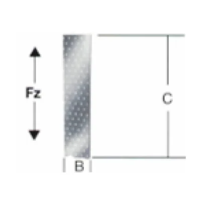 Placa conectora estructural plana multiperforada acero zincado largo 1250mm esp. 2.0mm (ancho 60mm a 140mm) - SKU 500.02.460