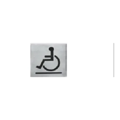 Placa baño discap.sus304 170*130mm - SKU 600.02.006