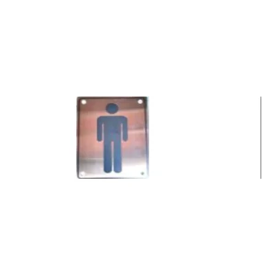 Placa bañ.hombre sus304 170*130mm - SKU 600.02.002