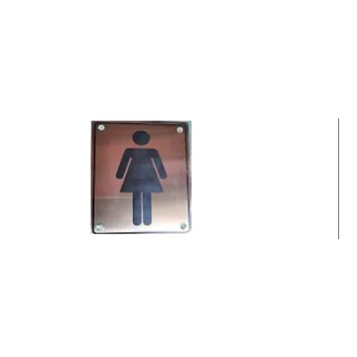 Placa bañ.mujer sus304 170*130mm - SKU 600.02.003