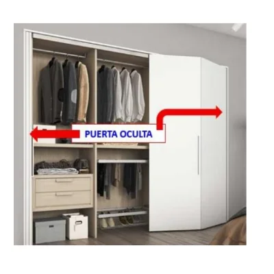 Sist.plega.2 puerta oculta plata (izquierdo / derecho) - SKU 400.02.300