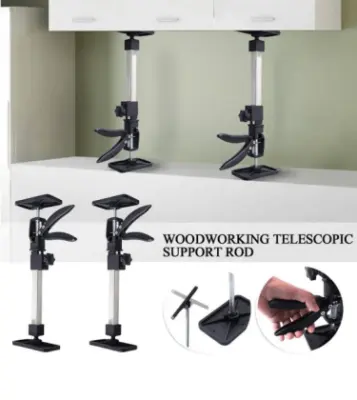 Barra o brazo de soporte telescópica para carpintería soporta 60 kg. - Vista técnica secundaria