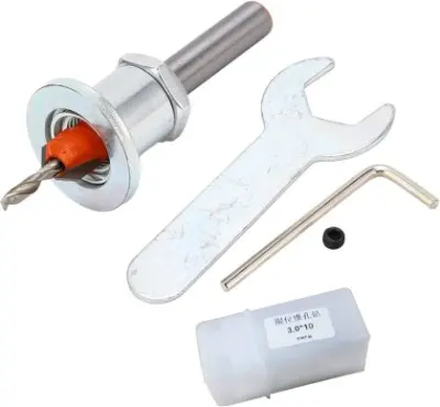 Broca avellanadora con tope para melamina, madera 3x8mm - SKU CBA