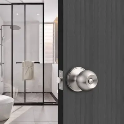 Chapa de pomo p/baño ac. inox. 201sus - Vista técnica secundaria