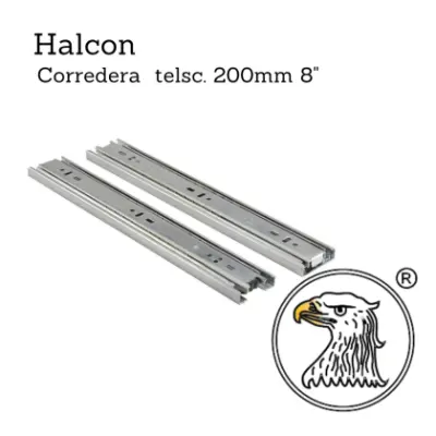 Corredera Telsc. Pesada 1.0*1.2mm 200mm 8" - Halcon (Imagen 1) | Import Hns San Luis