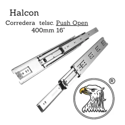 Corredera telsc. push open 1.0*1.2mm 400mm 16" - SKU EBC90
