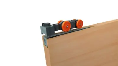 Kit dn-50 riel oculta para puertas - Vista técnica secundaria