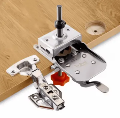 Kit plantilla para bisagra 35mm carpintería, perforadora, localizadora, ac. inox. - SKU EPB