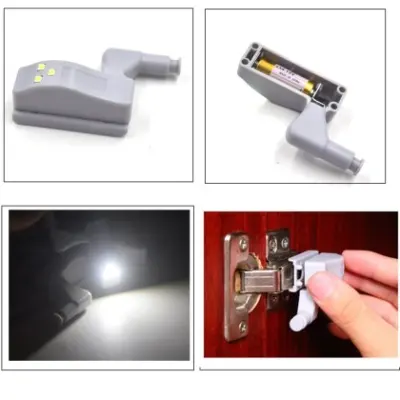 Luz led para bisagra cangrejo, detector de movimiento de bisagra nocturno - Vista técnica secundaria