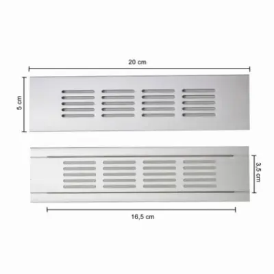 Rejilla aluminio 50*200mm - SKU ERP27