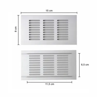 Rejilla de aluminio 80*150mm - SKU ERP04