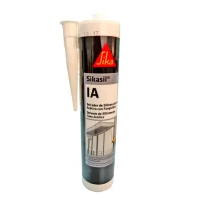 Silicona acética para vidrios sikasil ia blanco 280 ml - SKU EPA20
