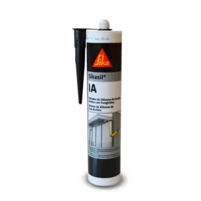 Silicona acética para vidrios sikasil ia negro 280 ml - SKU EPA22