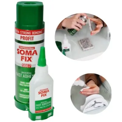 Somafix mdf 200ml + 50 gr universal fast adhesive - Vista técnica secundaria