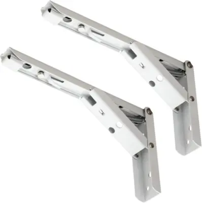 Soporte angulo plegable blanco 14" par - SKU ERP16
