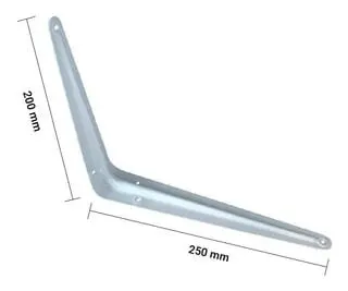 Soporte de metal blanco 20x25 par - SKU ERP13
