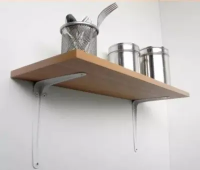 Soporte de metal blanco13x15 par - Vista técnica secundaria