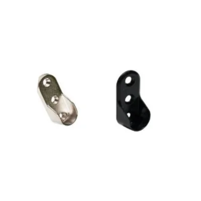 Soporte lateral tubo ovalado 15*30mm (niquel / negro) - SKU 500.02.008