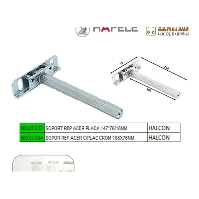Soporte repisa c/placa - SKU 500.07.032