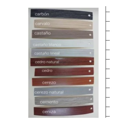 Tapacanto pvc 0.45*22mm*200m / 400m (nácar a white chic) - Vista técnica secundaria
