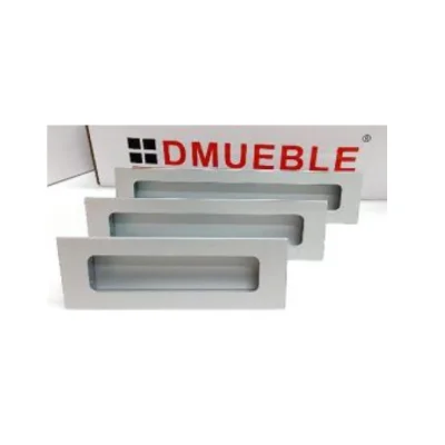 Tina aluminio rectangular (64mm / 96mm / 128mm / 160mm) - SKU 900.04.103