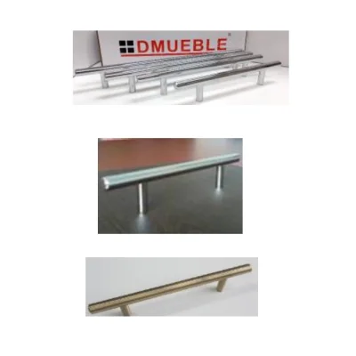 Tirad. barra t (cromado / niq.cepill. / bron.antig. 96mm a 192mm) - SKU 900.01.700
