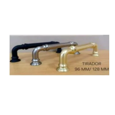 Tirador clasico (negro mate / niq.cepillado / oro cepillado - 96mm y 128mm) - SKU 900.05.1019