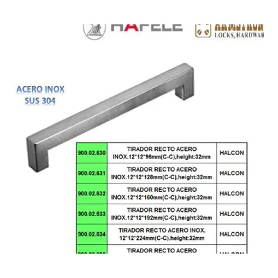 Tirador recto acero - SKU 900.02.630
