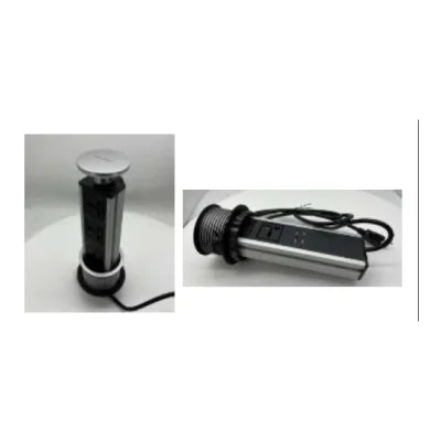 Toma emergente 2universal 2usb plata - SKU 600.02.223