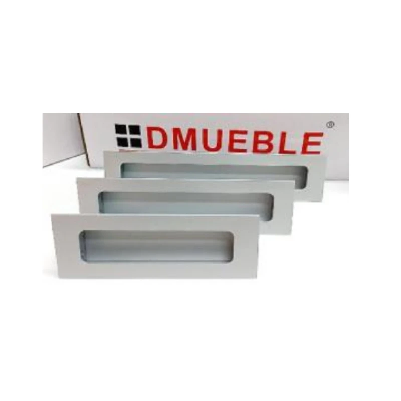 Tina aluminio rectangular (64mm / 96mm / 128mm / 160mm) - Código SKU 900.04.103