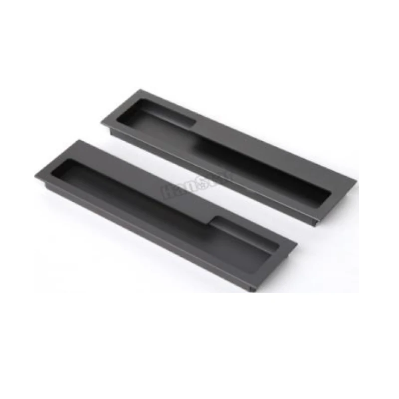 Tina derecha e izquierda alum/zamac (natural y negro - 96mm / 128mm / 160mm) - Código SKU 900.04.116