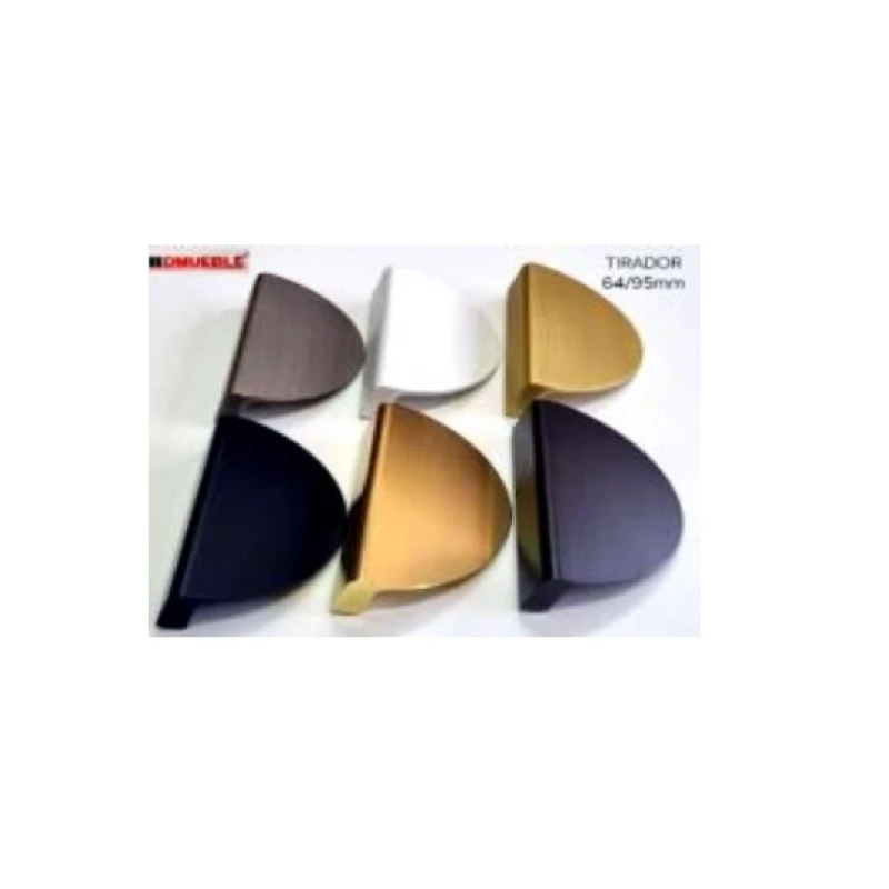 Tirador alum. 64/95mm (blanco / gris mate / negro mate / niq.cep.mate / oro / oro cepill.) - Código SKU 900.01.870