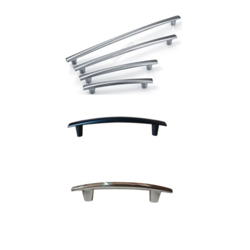 Tirad.alum. arco 96mm a 320mm (cromo / neg.mate / niq.cep.) - Código SKU 900.01.529