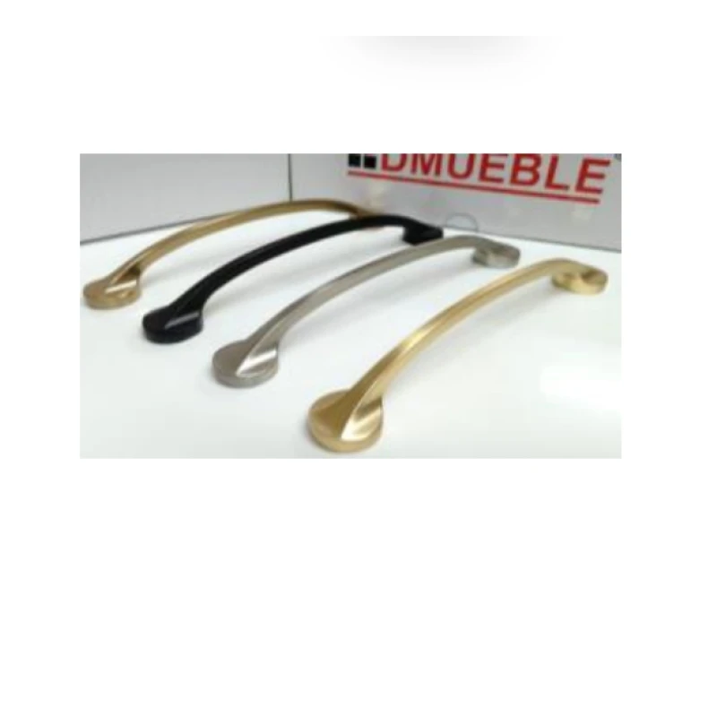 Tirad. arco pie redondo 128mm / 160mm / 192mm (oro café cepill. / negro mate / niq.cepill.mate / oro cepillado) - Código SKU 900.05.1181
