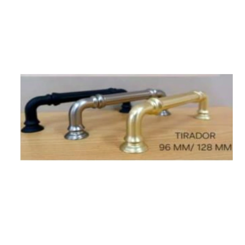 Tirador clasico (negro mate / niq.cepillado / oro cepillado - 96mm y 128mm) - Código SKU 900.05.1019