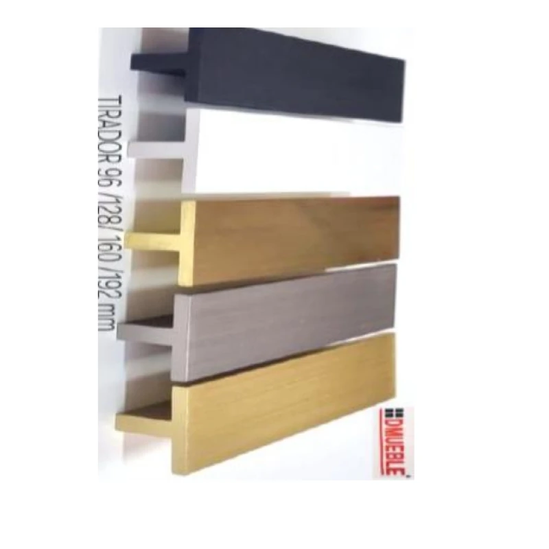 Tirador perfil alum. recto (blanco / niq.cep.mate / negro mate / oro brill. / oro cepill. - 96mm a 160mm) - Código SKU 900.05.1084
