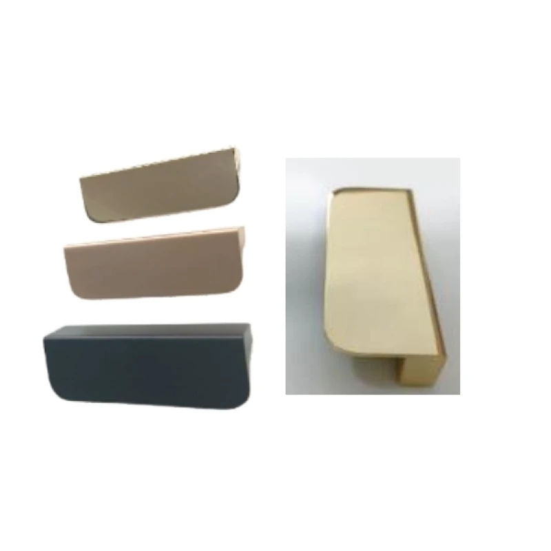 Tirador pestaña rectangular 64mm (negro / níquel / oro / oro cep.) - Código SKU 900.05.1458