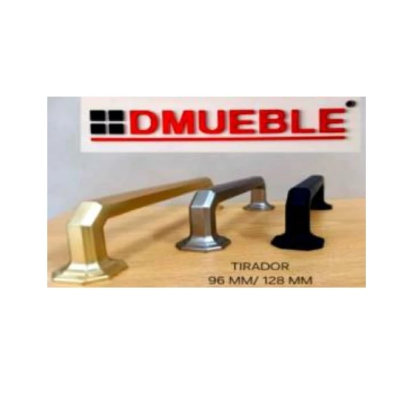 Tirador puente (negro mate / niq.cepillado / oro cepillado - 96mm y 128mm) - Código SKU 900.05.1027