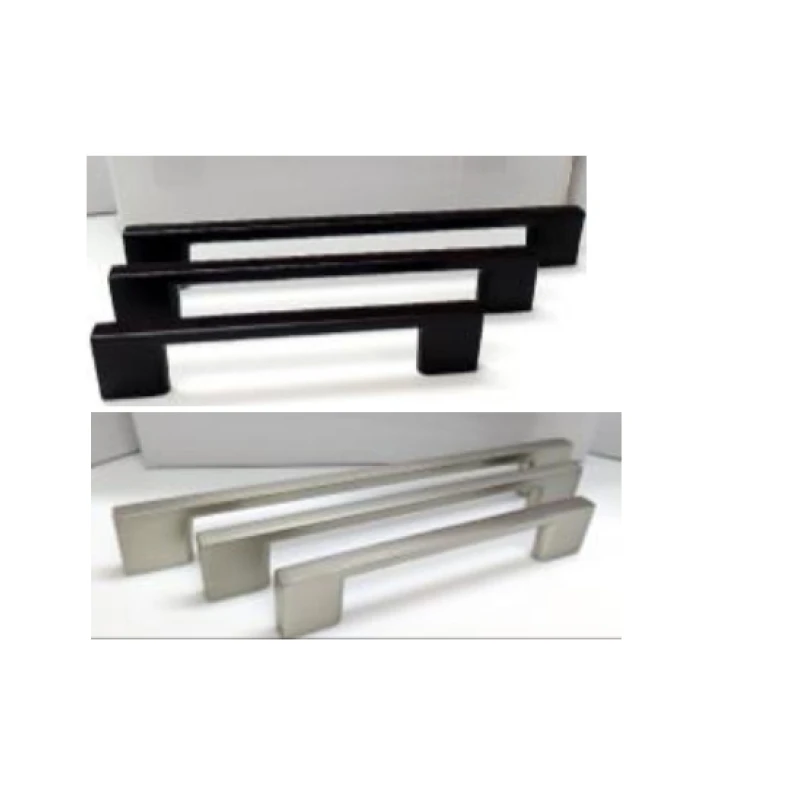 Tirador puente angular 96mm / 128mm / 160mm (negro mate / niq.cepillado mate) - Código SKU 900.01.839
