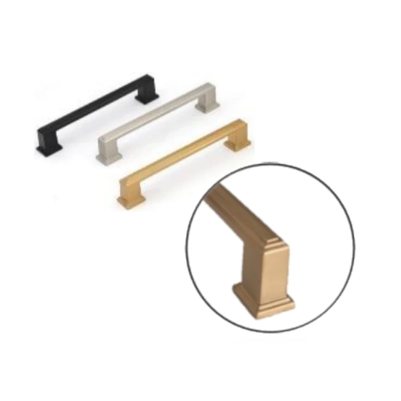 Tirador puente recto w12*h30 96mm / 128mm / 160mm (negro / niq.cepill.mate / oro rosa / café dorado cep.) - Código SKU 900.05.1402