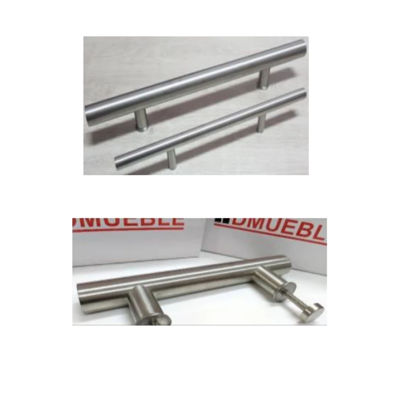 Tirador sus304 barra simple t (ø19mm / ø25mm / ø32mm de 150/200mm a 1500/1800mm) - Código SKU 900.01.900