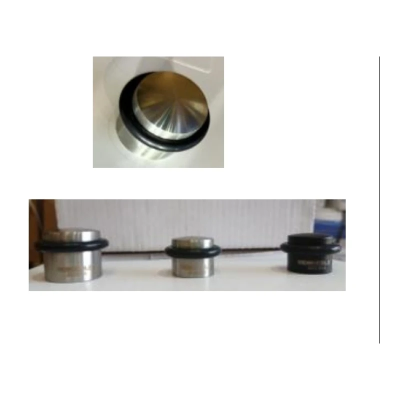 Tope puerta sus304 cilindrico piso (20*20mm / neg.20*20mm / 25*25mm) - Código SKU 600.01.309