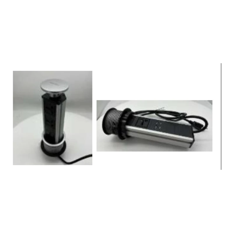 Toma emergente 2universal 2usb plata - Código SKU 600.02.223